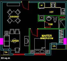 1 bedroom unit
