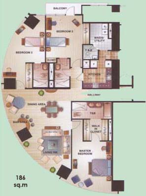 3 bedroom layout